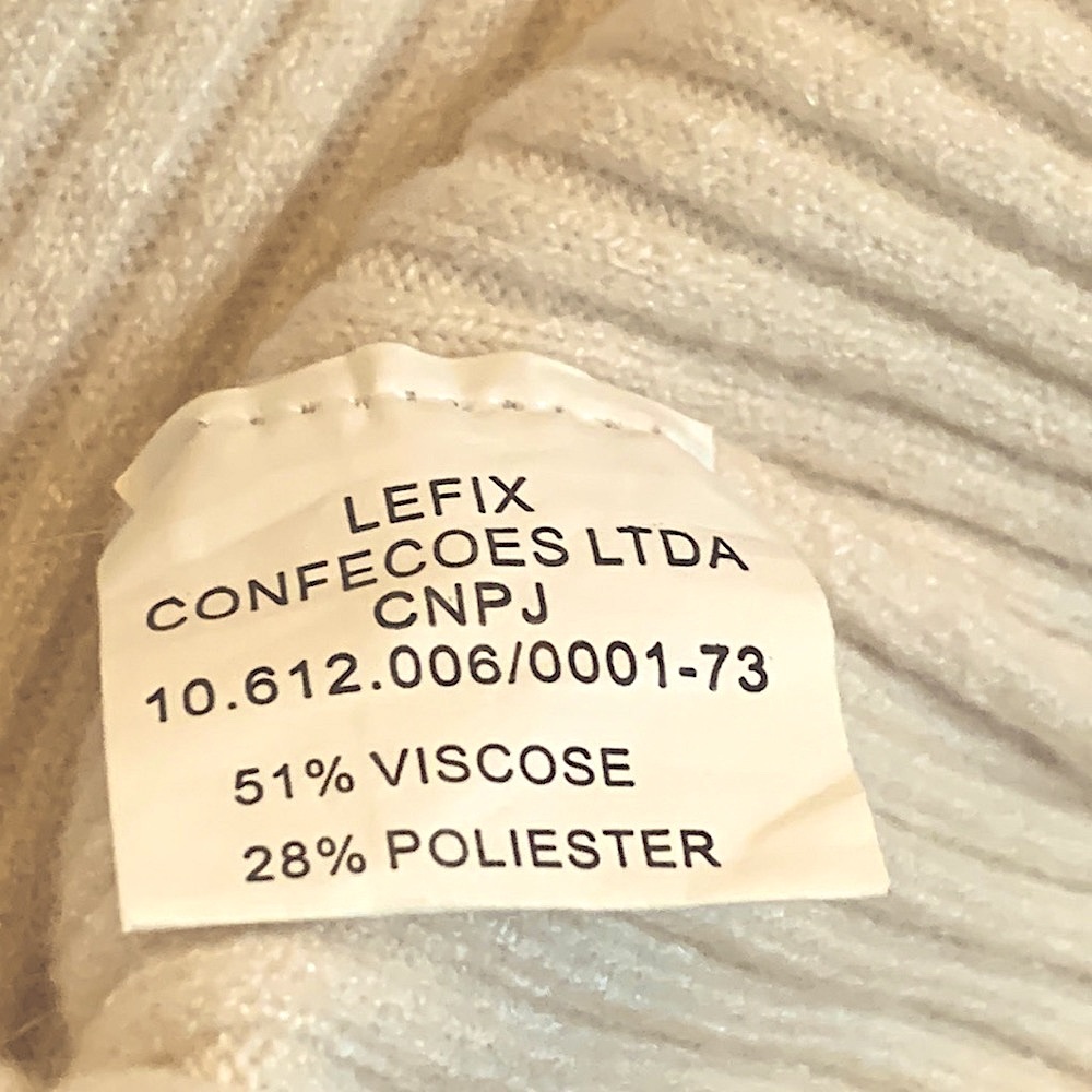 LUXURY Sweater Feminine Lefix Knit Top Ivory Cream SOFT Stretch Women's XS 0 2 - Picture 8 of 8